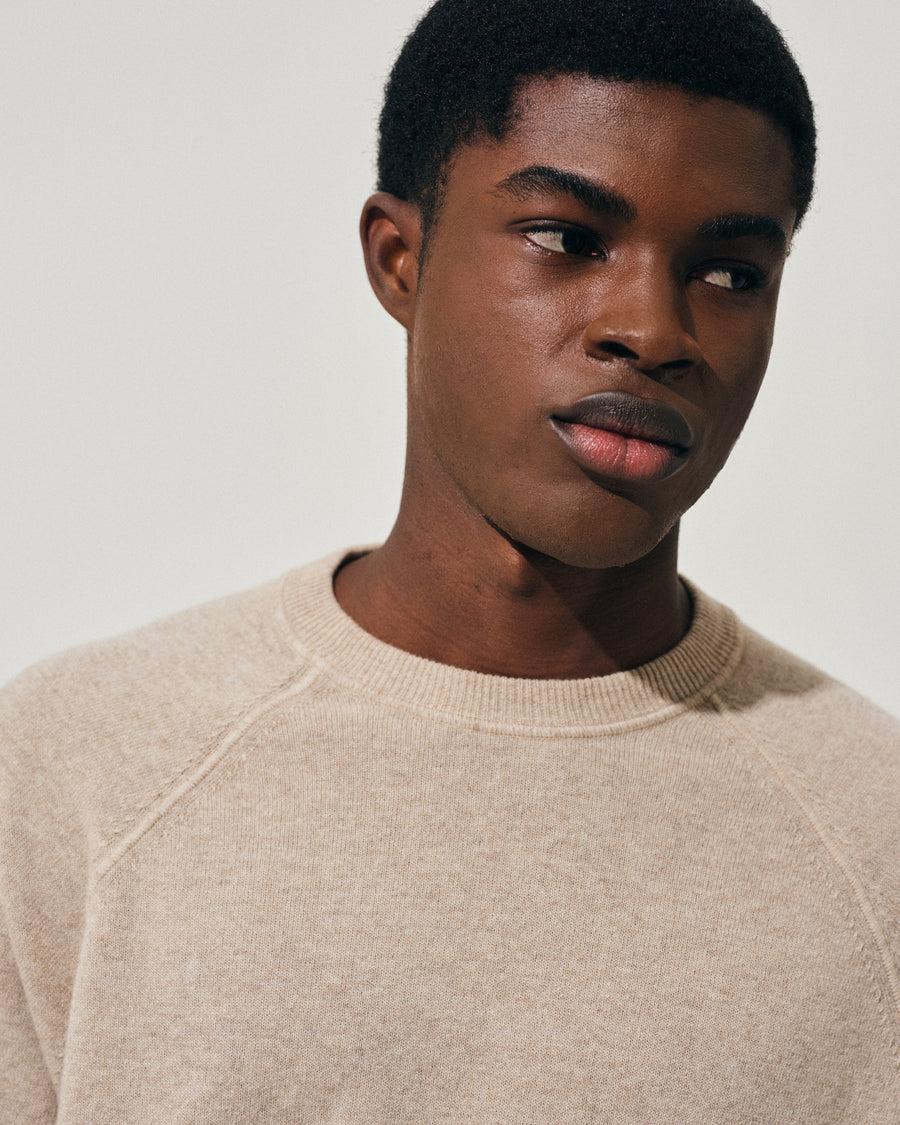 Scaglione ROUND NECK RAGLAN MIX CASH SAND Officina