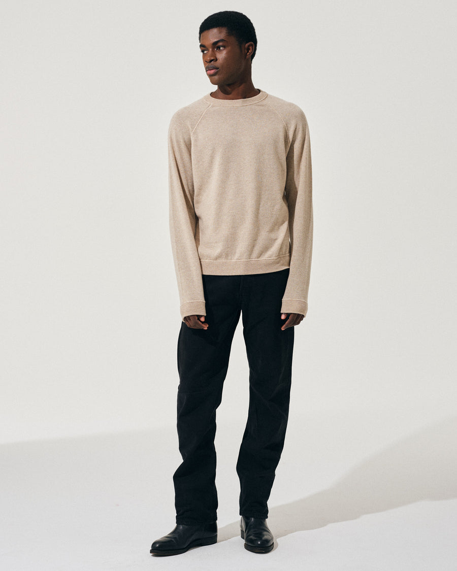 Scaglione ROUND NECK RAGLAN MIX CASH SAND Officina