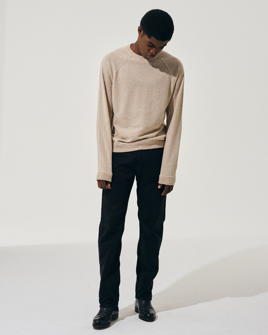 Scaglione ROUND NECK RAGLAN MIX CASH SAND Officina