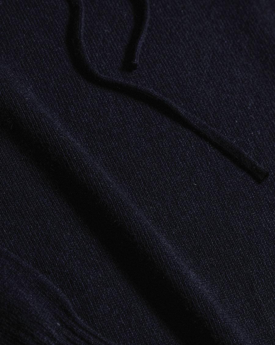 Scaglione HOODIE RAGLAN HYBRD CASHMERE NAVY Convenienza