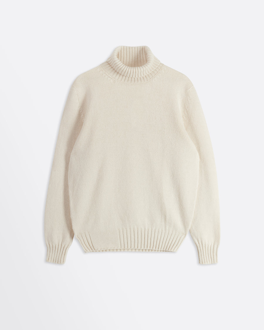 Scaglione TURTLE NECK SOFT HYBRD CASHMERE MILK Novità