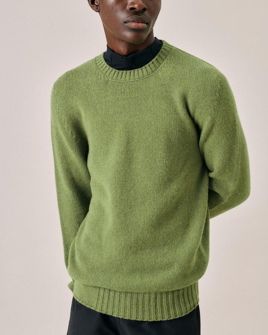 Scaglione ROUND NECK SOFT HYBRD CASHMERE CACTUS Presa