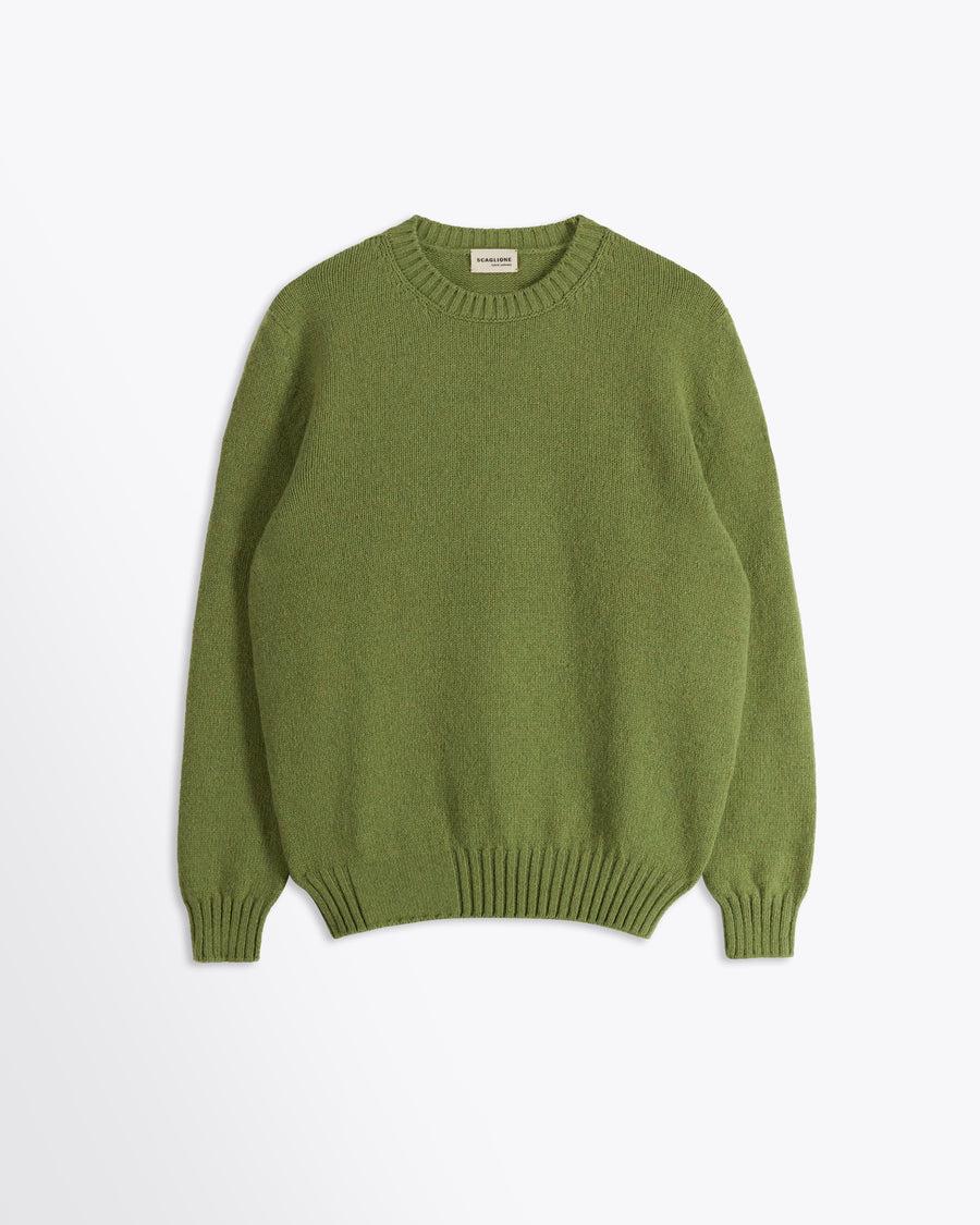 Scaglione ROUND NECK SOFT HYBRD CASHMERE CACTUS Presa