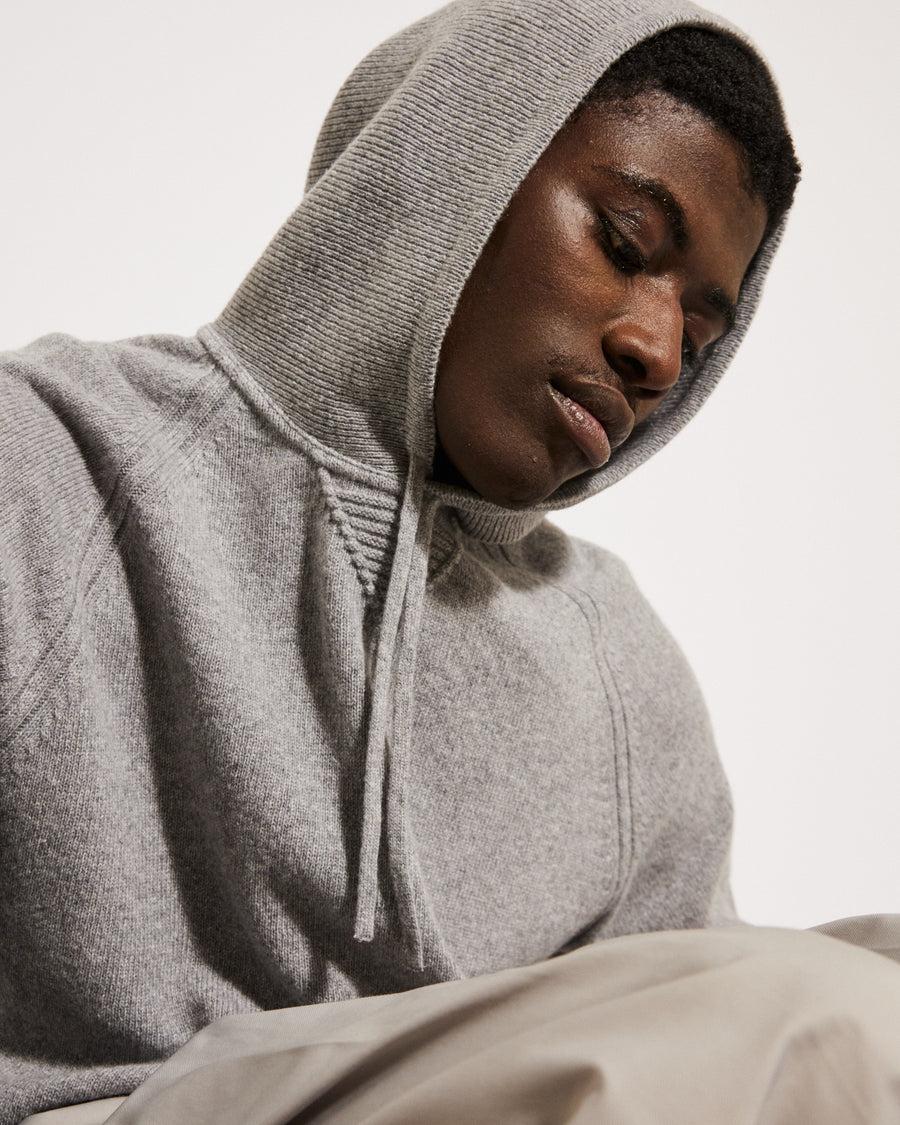 Scaglione HOODIE RAGLAN HYBRD CASHMERE GREY Online