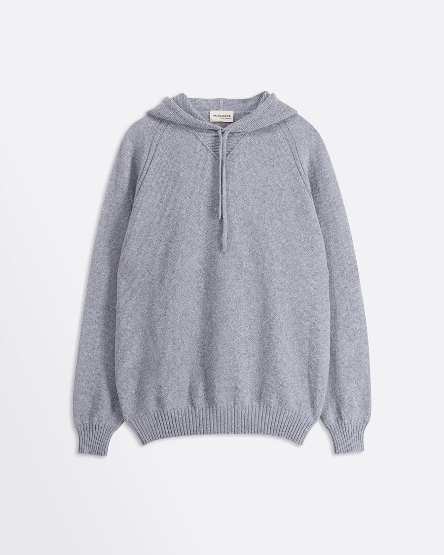 Scaglione HOODIE RAGLAN HYBRD CASHMERE GREY Online