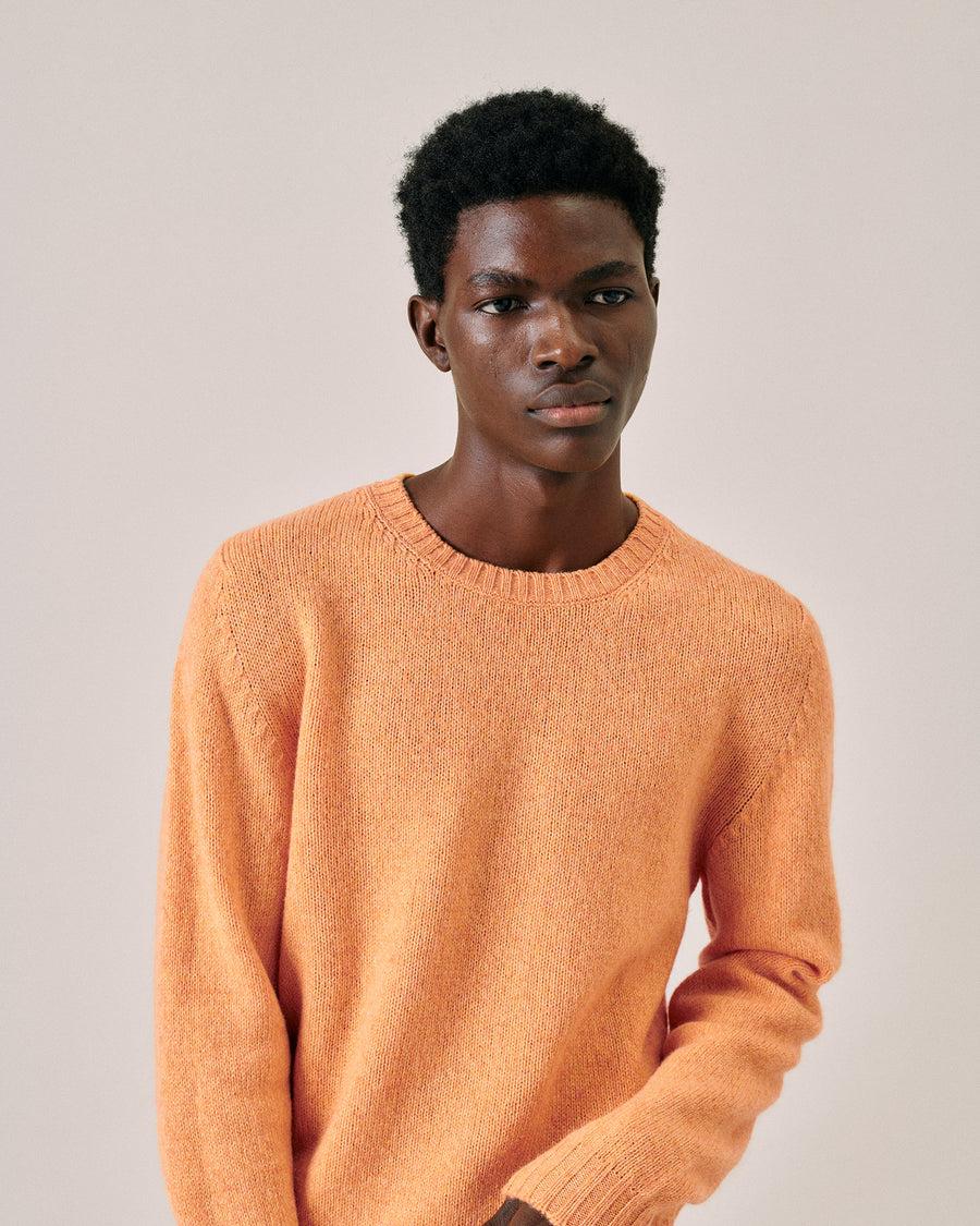 Scaglione ROUND NECK SEAMLESS SOFTWOOL TANGERINE Hotsell