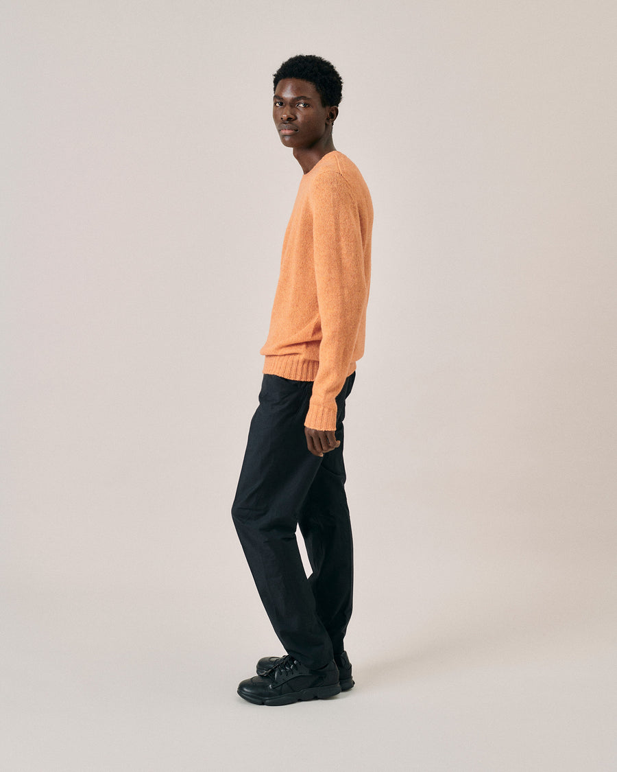 Scaglione ROUND NECK SEAMLESS SOFTWOOL TANGERINE Hotsell
