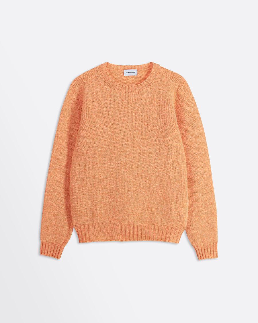 Scaglione ROUND NECK SEAMLESS SOFTWOOL TANGERINE Hotsell