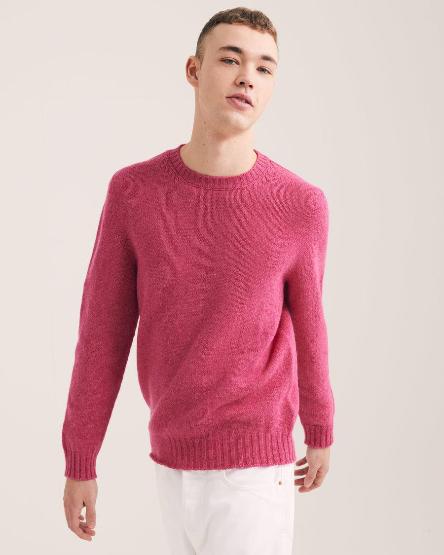 Scaglione ROUND NECK SEAMLESS SOFTWOOL PINK Vendita Economica