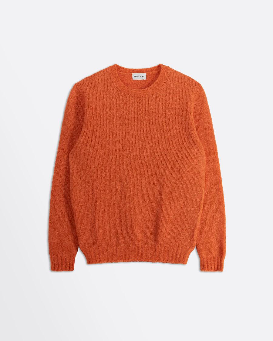Scaglione ROUND NECK SEAMLESS PUFFED CASHMERE CARROT Spedizione gratuita