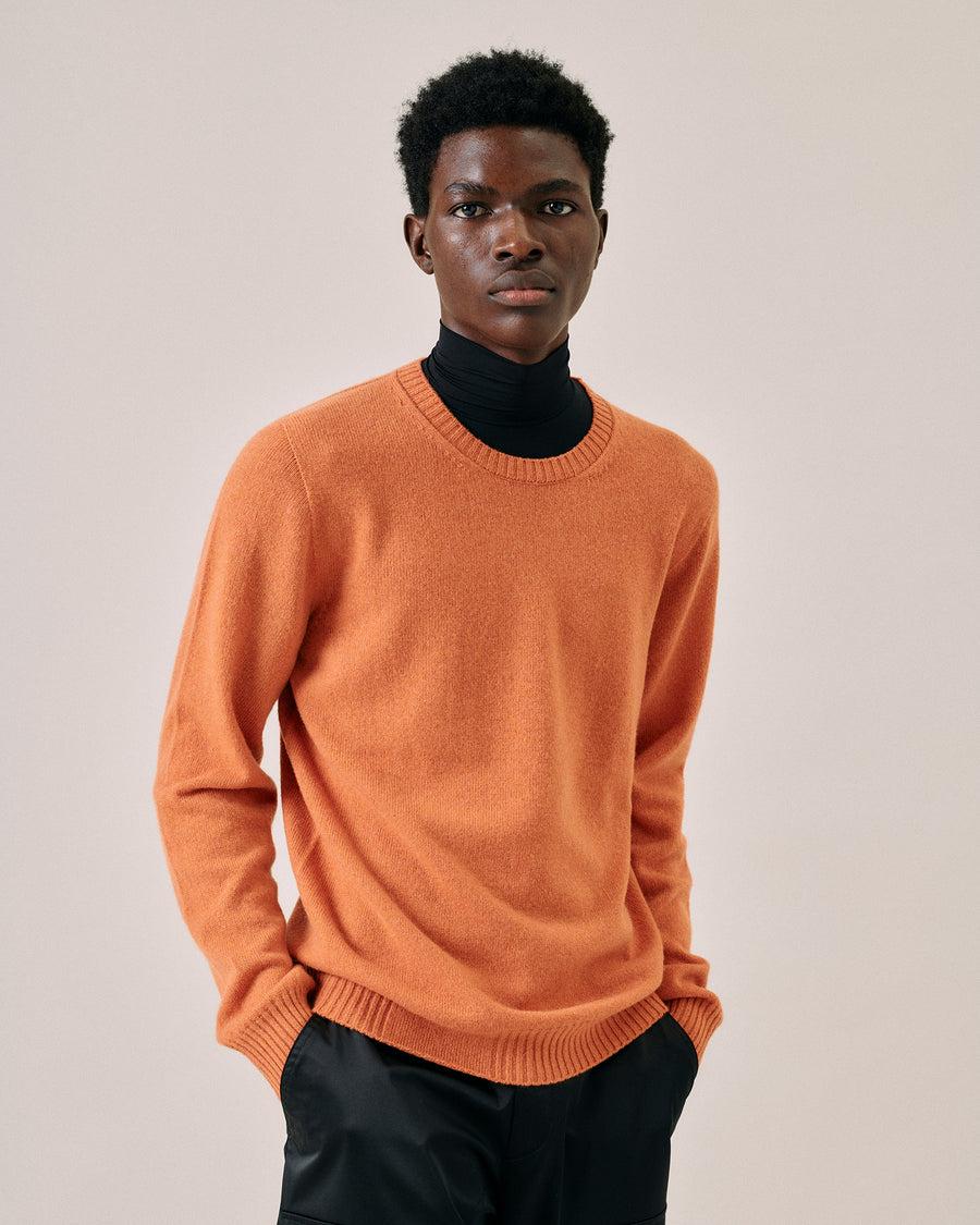 Scaglione ROUND NECK SEAMLESS HYBRD CASHMERE CARROT Offerta Pasqua