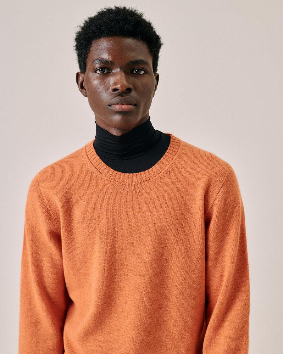 Scaglione ROUND NECK SEAMLESS HYBRD CASHMERE CARROT Offerta Pasqua