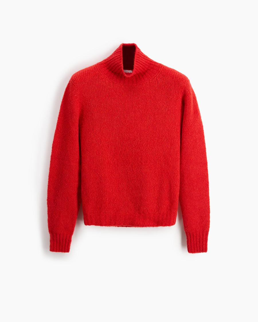 Scaglione TURTLE NECK SLIM PUFFED CASHMERE SCARLET Offerte stagionali