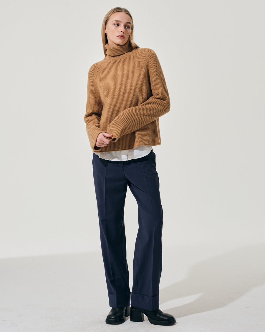 Scaglione ROUND NECK RAGLAN FISHERMAN CARAMEL Offerte giornaliere