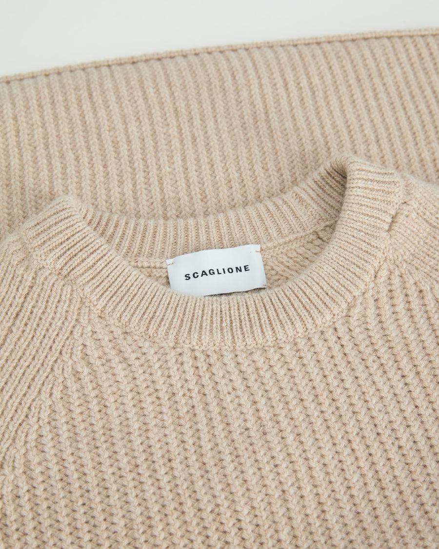 Scaglione ROUND NECK RAGLAN FISHERMAN SAND Enormi risparmi