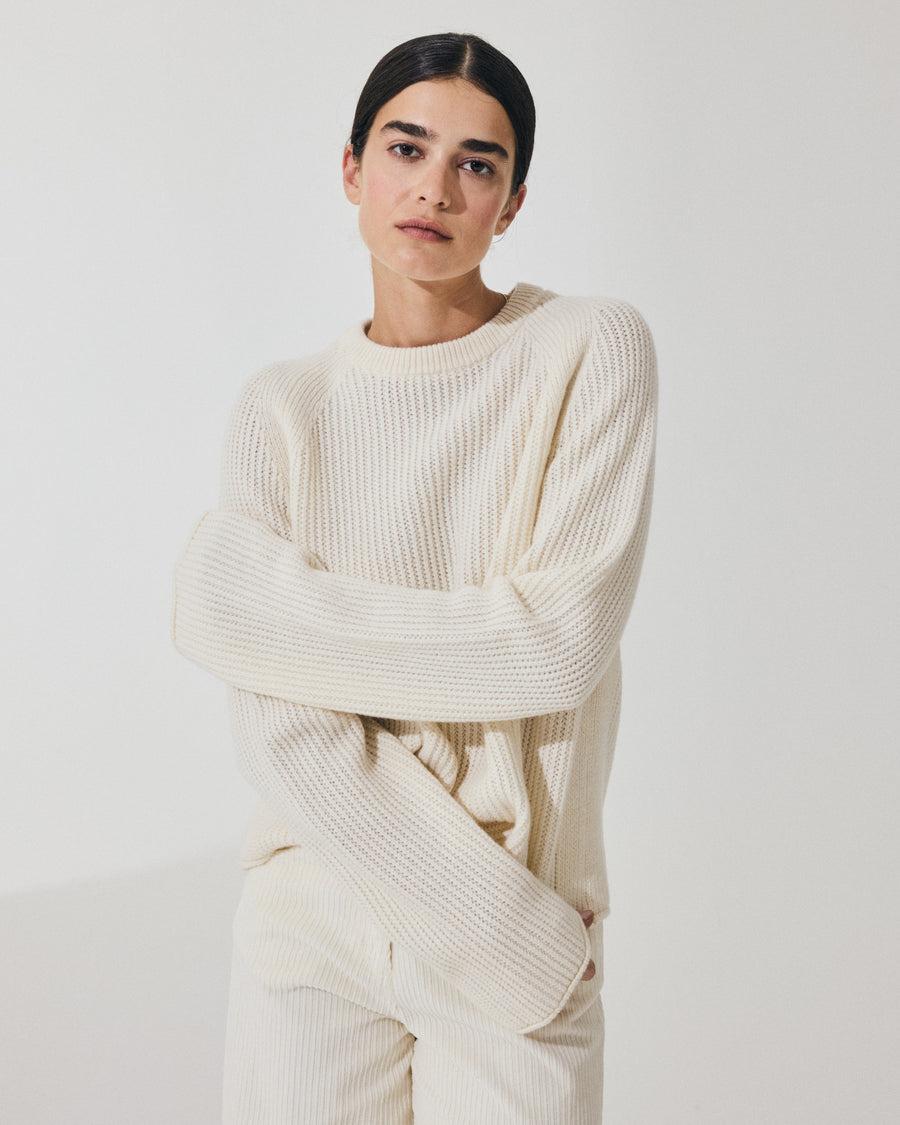 Scaglione ROUND NECK RAGLAN FISHERMAN MILK Sconti VIP