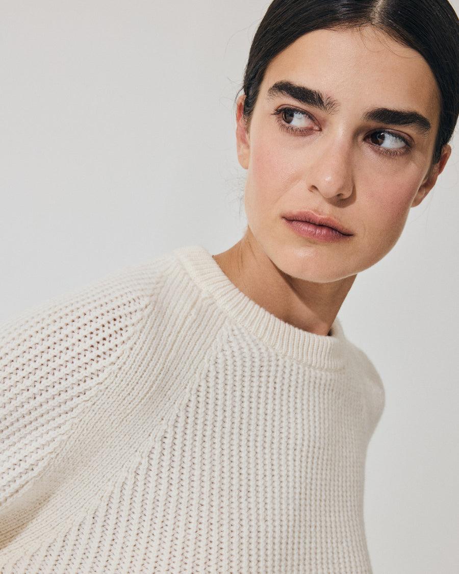 Scaglione ROUND NECK RAGLAN FISHERMAN MILK Sconti VIP