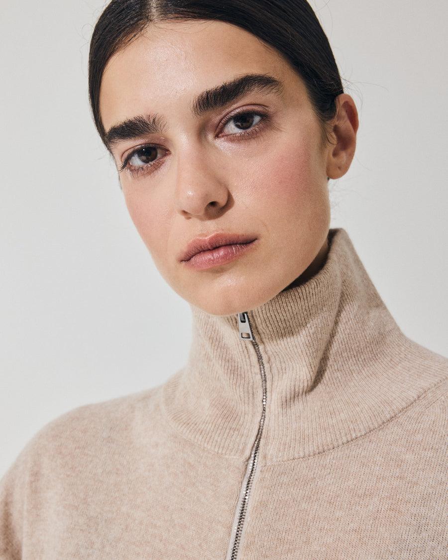 Scaglione BOMBER ZIP CASH BLEND SAND Super Saving Price