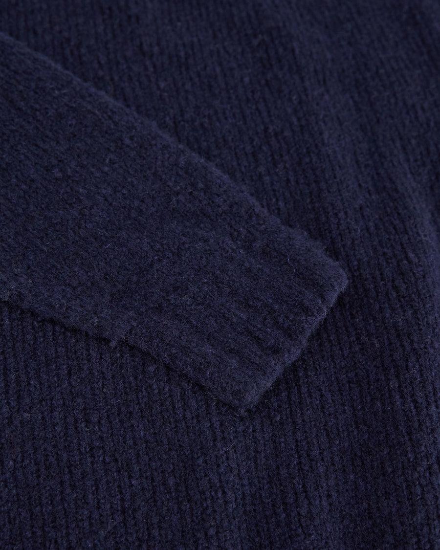 Scaglione ROUND NECK OVER PUFFED CASHMERE NAVY Only for today