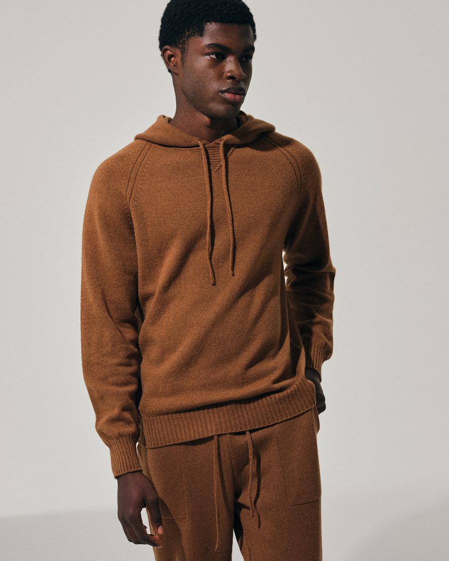 Scaglione HOODY RAGLAN HYBRD CASHMERE RHUM 50% di sconto con spedizione gratuita