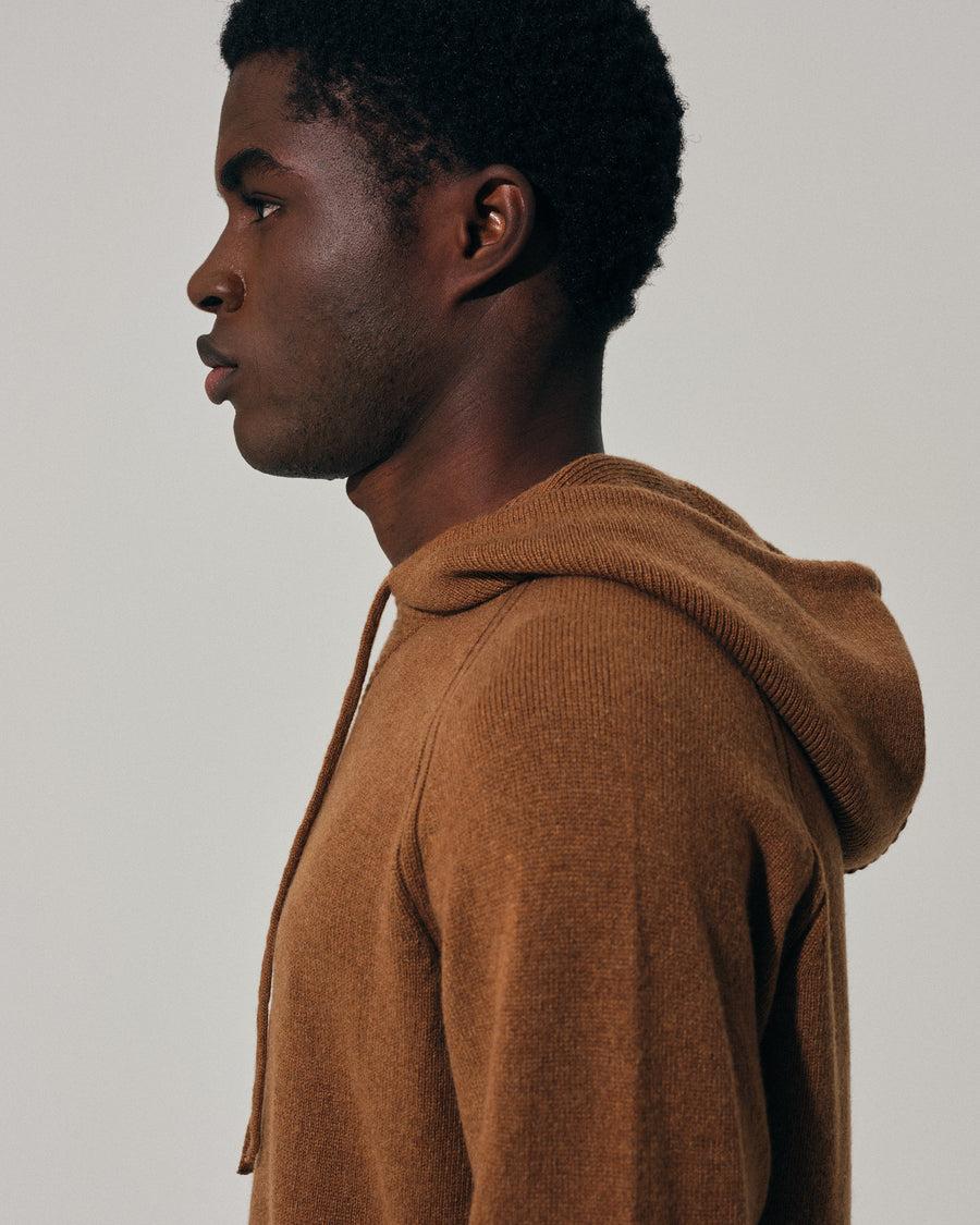 Scaglione HOODY RAGLAN HYBRD CASHMERE RHUM 50% di sconto con spedizione gratuita