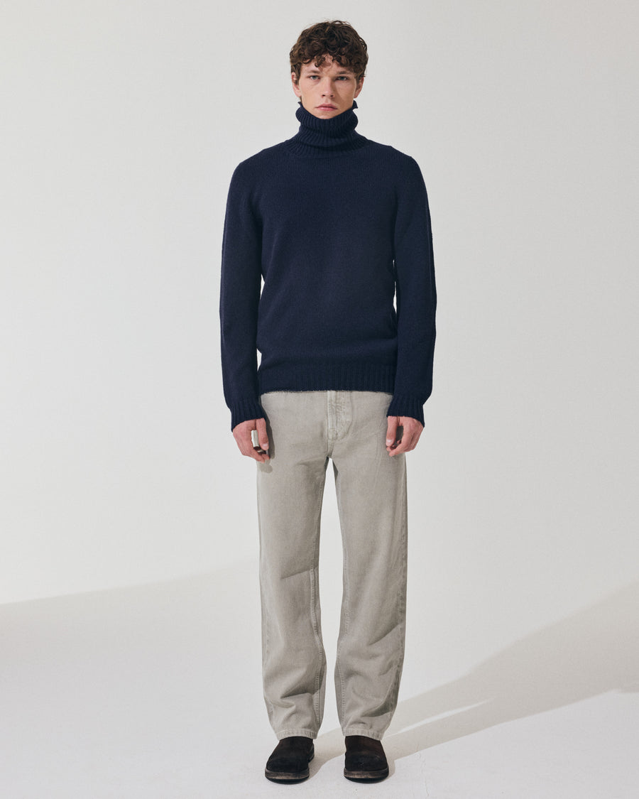 Scaglione TURTLE NECK SEAMLESS SOFTWOOL DKNAVY Black Friday Prezzi