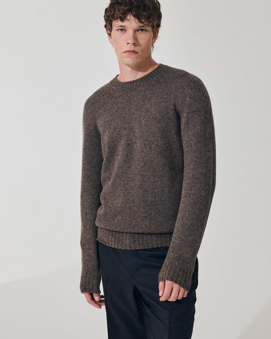Scaglione ROUND NECK SEAMLESS SOFTWOOL WOOD Sconti questo mese