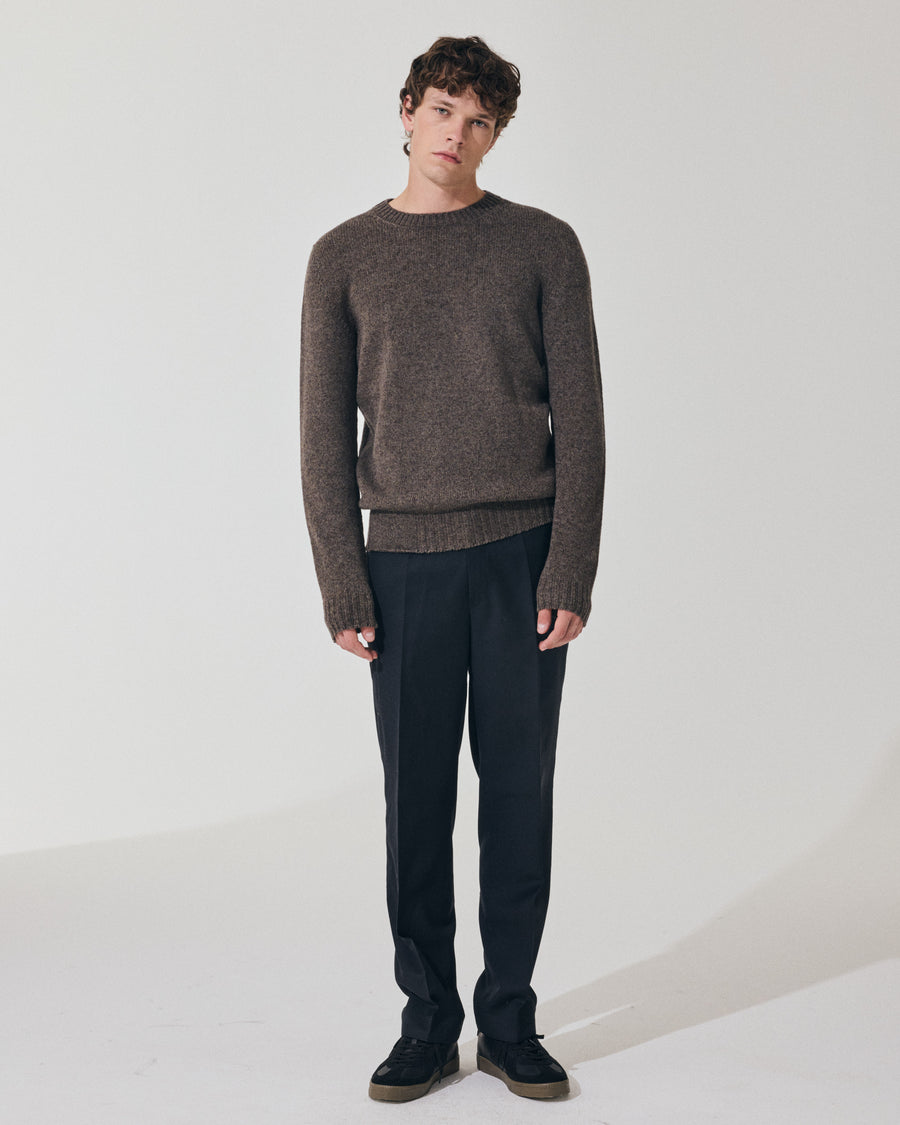 Scaglione ROUND NECK SEAMLESS SOFTWOOL WOOD Sconti questo mese