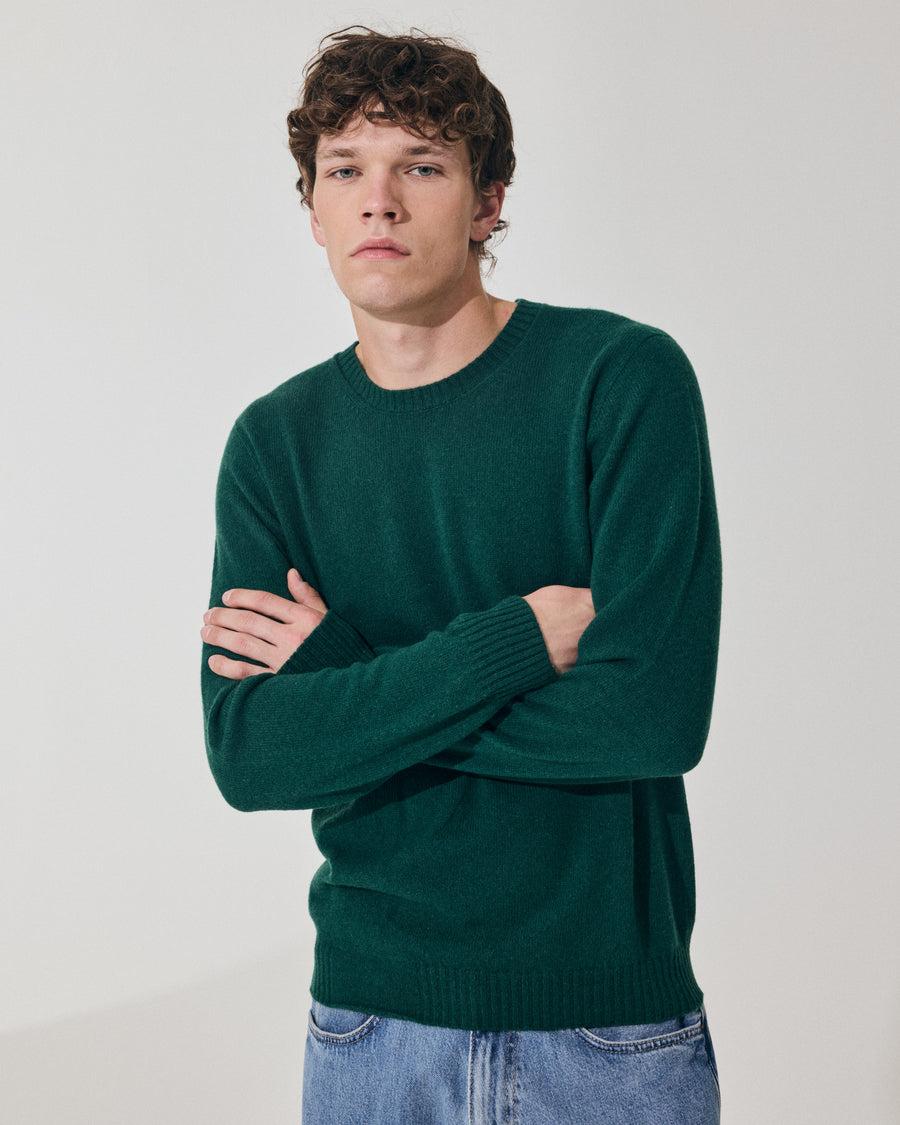 Scaglione ROUND NECK SEAMLESS HYBRD CASHMERE FOREST Italia