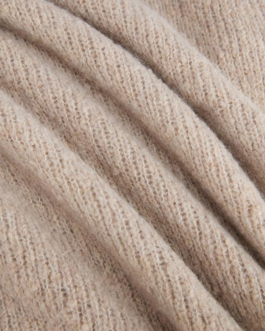 Scaglione ROUND NECK SEAMLESS PUFFED CASHMERE CASHMERE BEIGE Negozi Online