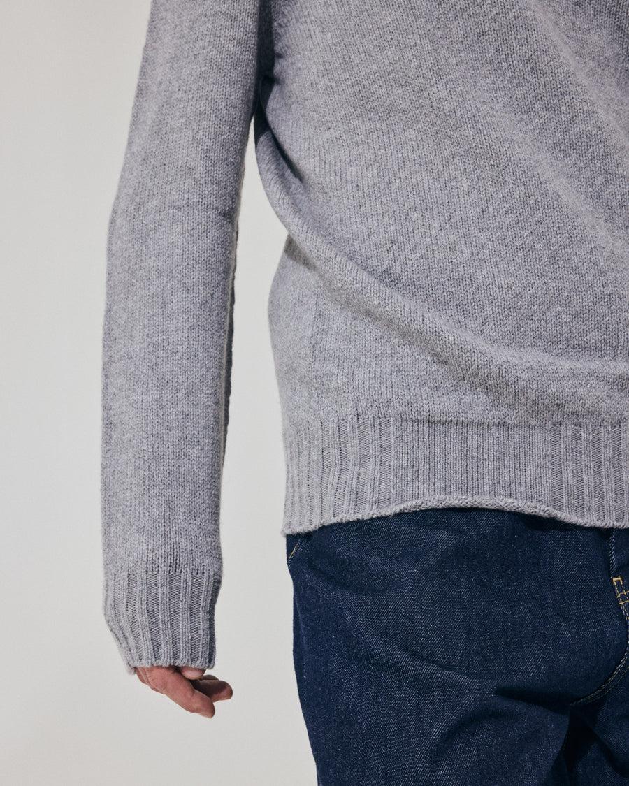 Scaglione ROUND NECK SOFT HYBRD CASHMERE GREY Fino Al -60%