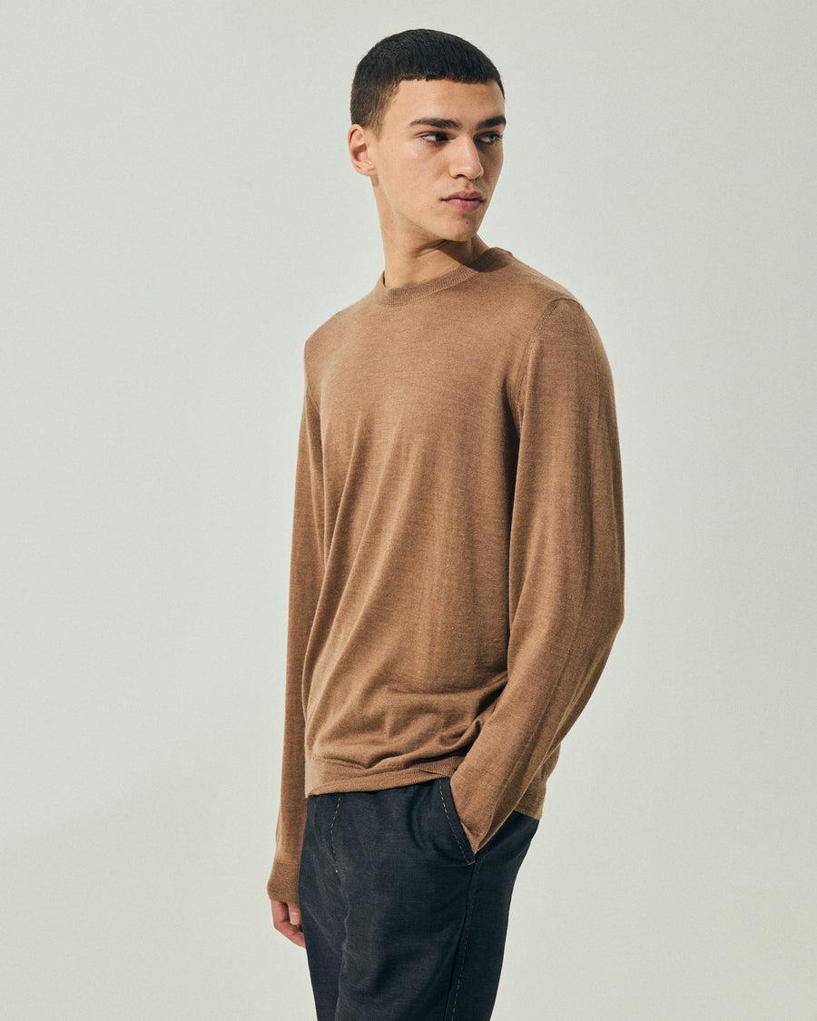 Scaglione ROUNDNECK FINELUX CAMEL Affare Del Giorno