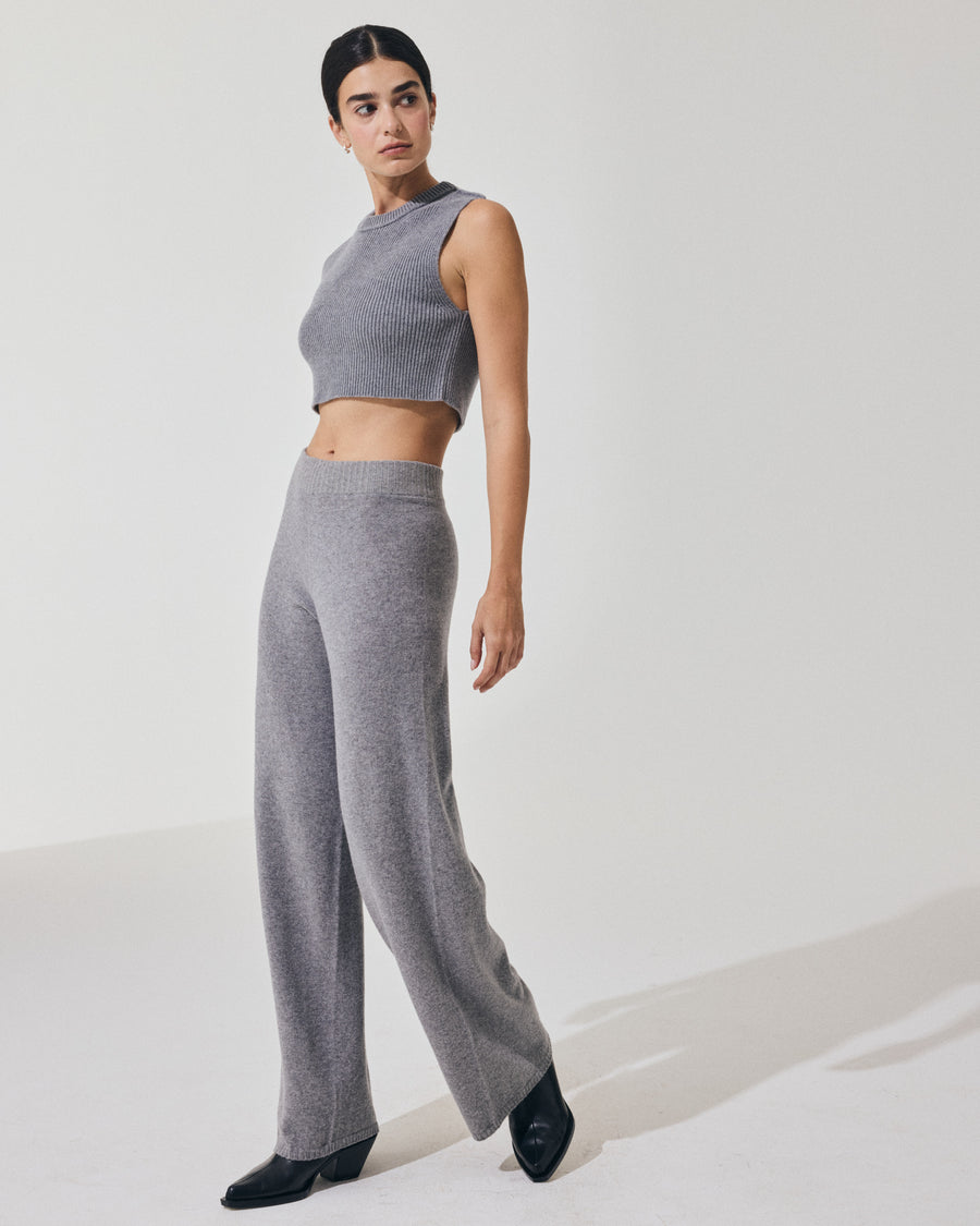 Scaglione PANTS WIDE SEAMLESS GREY Offerta