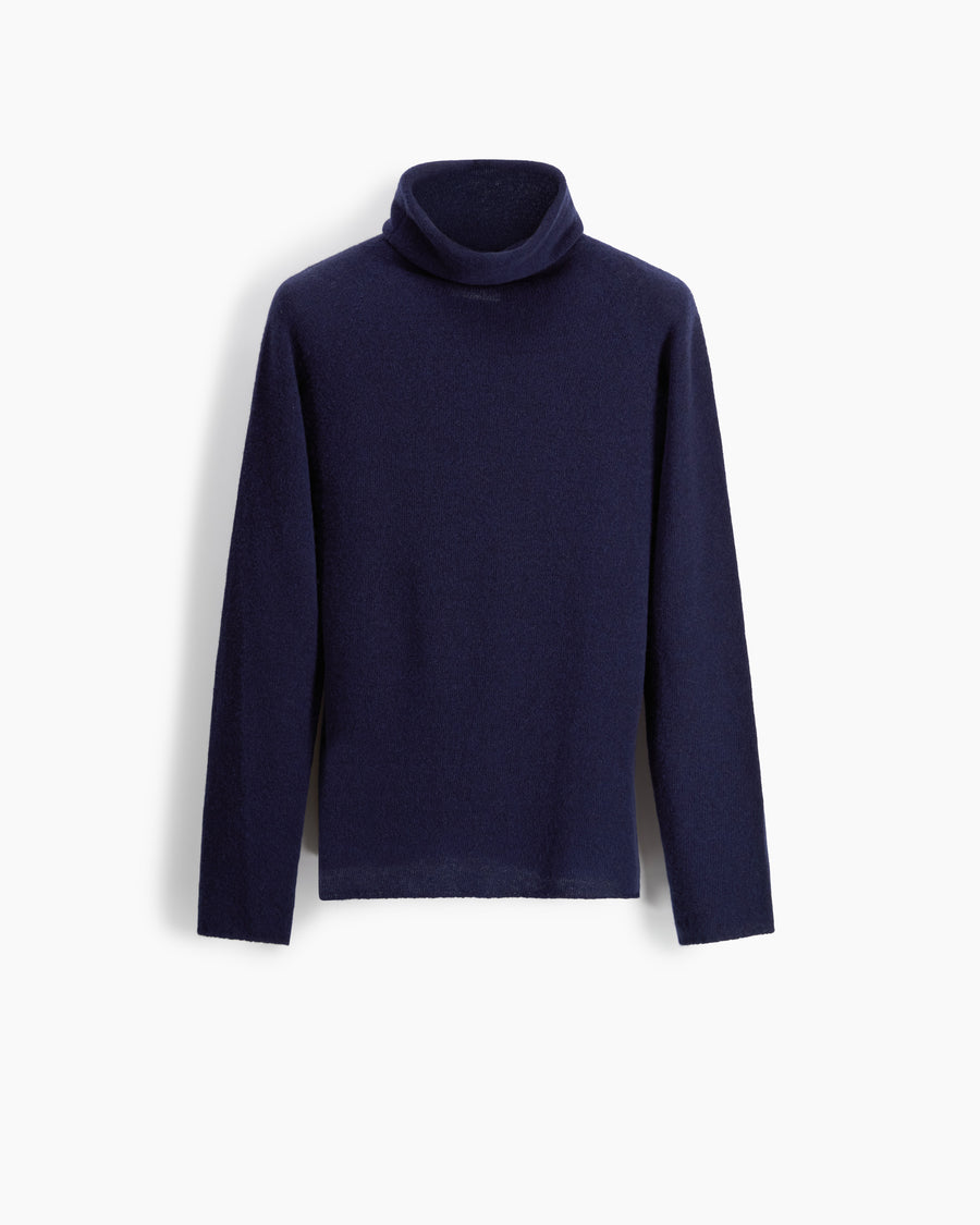 Scaglione TURTLE NECK SLIM RAGLAN SEAMLESS NAVY Online