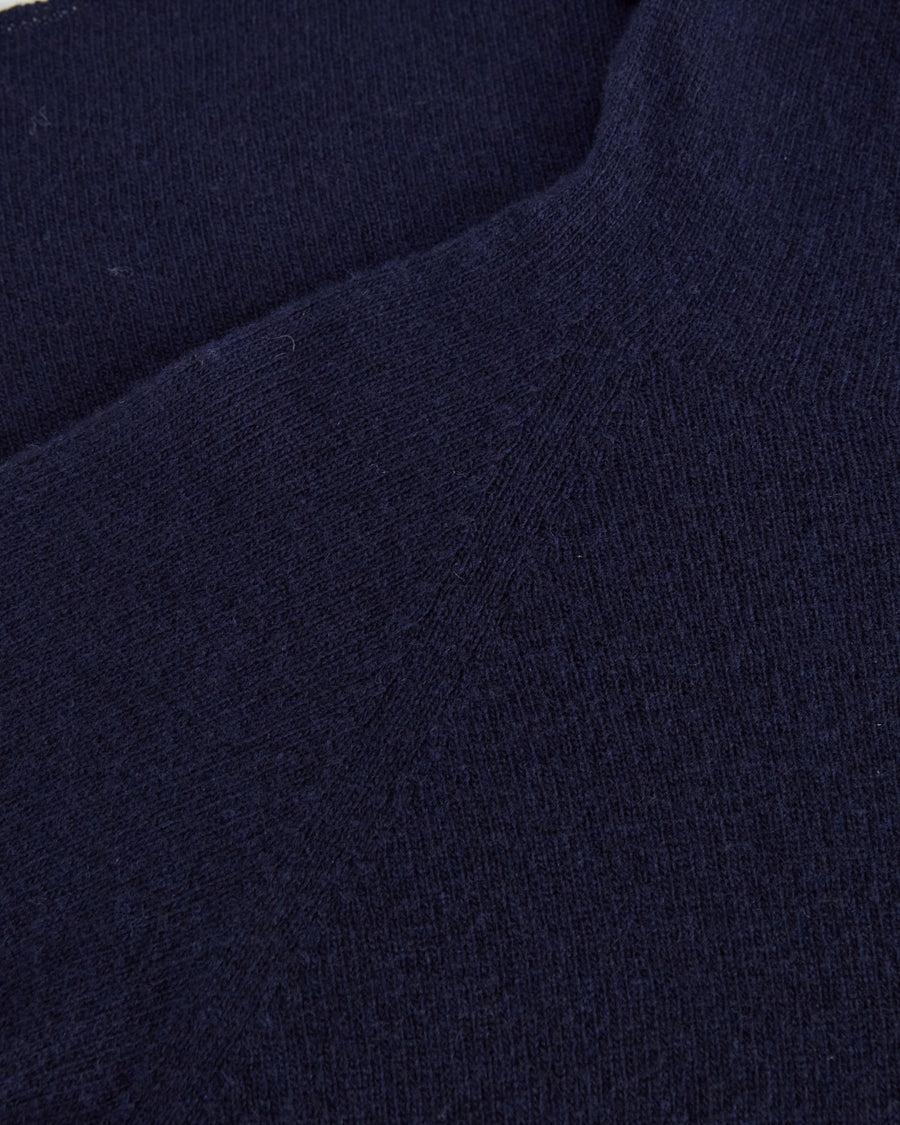 Scaglione TURTLE NECK SLIM RAGLAN SEAMLESS NAVY Online