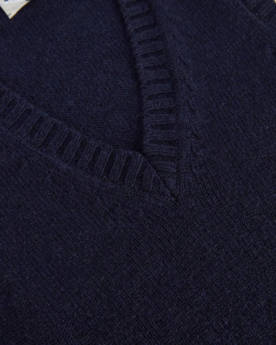 Scaglione GILET SOFT HYBRID CASHMERE NAVY Vendite Flash