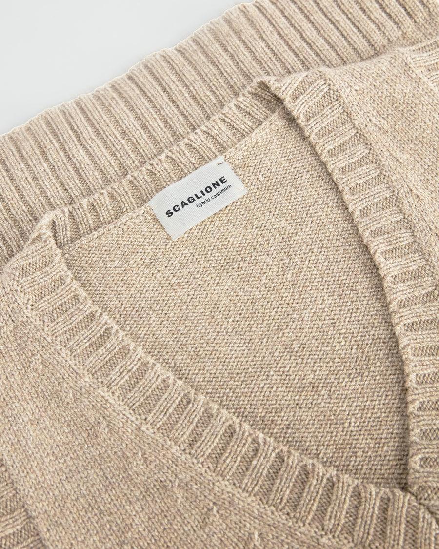 Scaglione GILET SOFT HYBRID CASHMERE SAND In Saldo