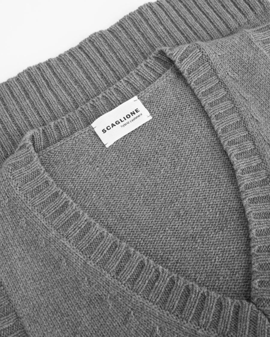 Scaglione GILET SOFT HYBRID CASHMERE GREY Nuova