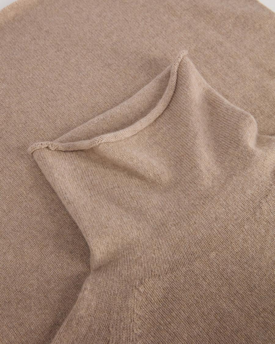 Scaglione TURTLE NECK RAGLAN SEAMLESS HYBRID CASHMERE SAND Negozio online di fabbrica
