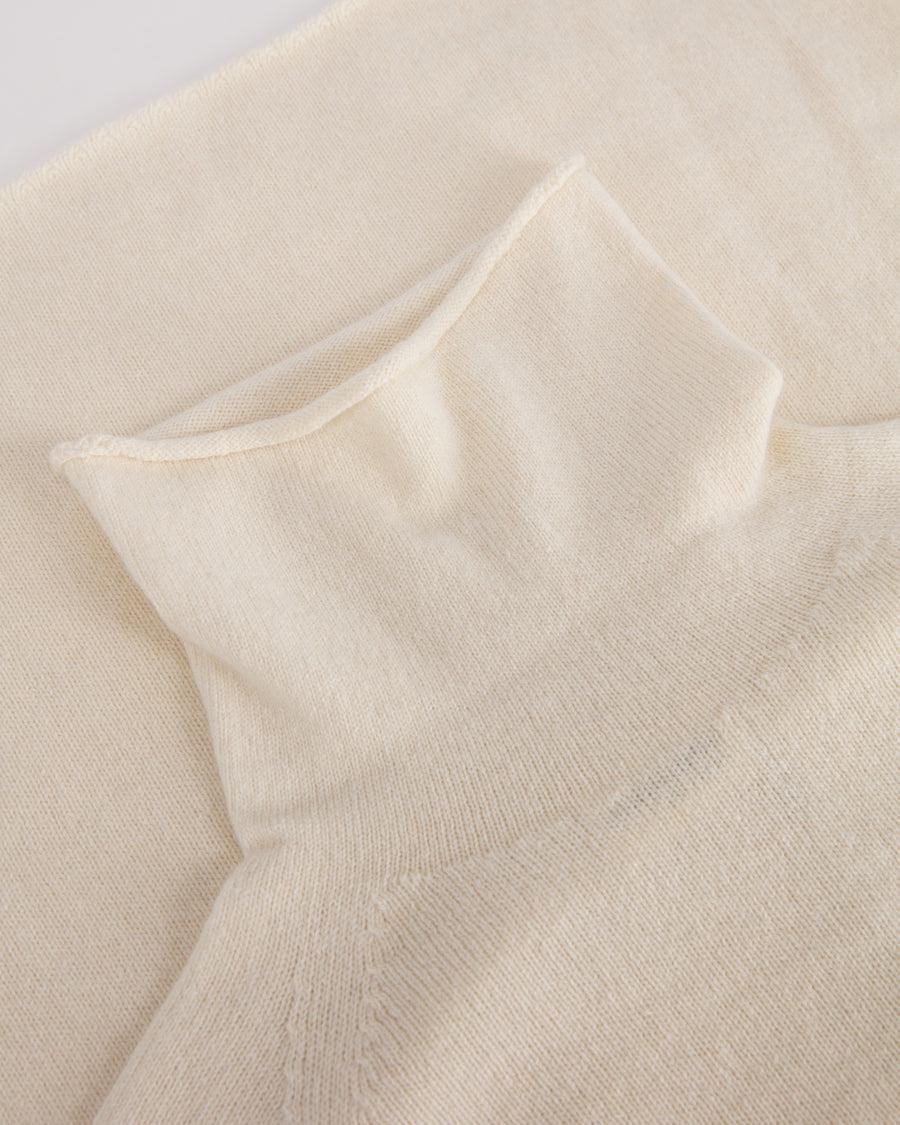 Scaglione TURTLE NECK RAGLAN SEAMLESS HYBRID CASHMERE MILK Prezzo di fabbrica