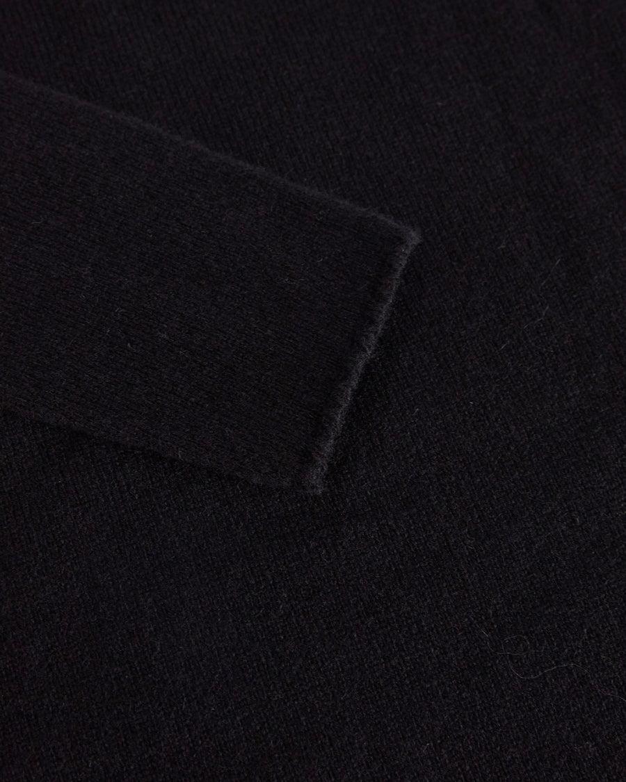 Scaglione TURTLE NECK RAGLAN SEAMLESS HYBRID CASHMERE BLACK Offerta speciale