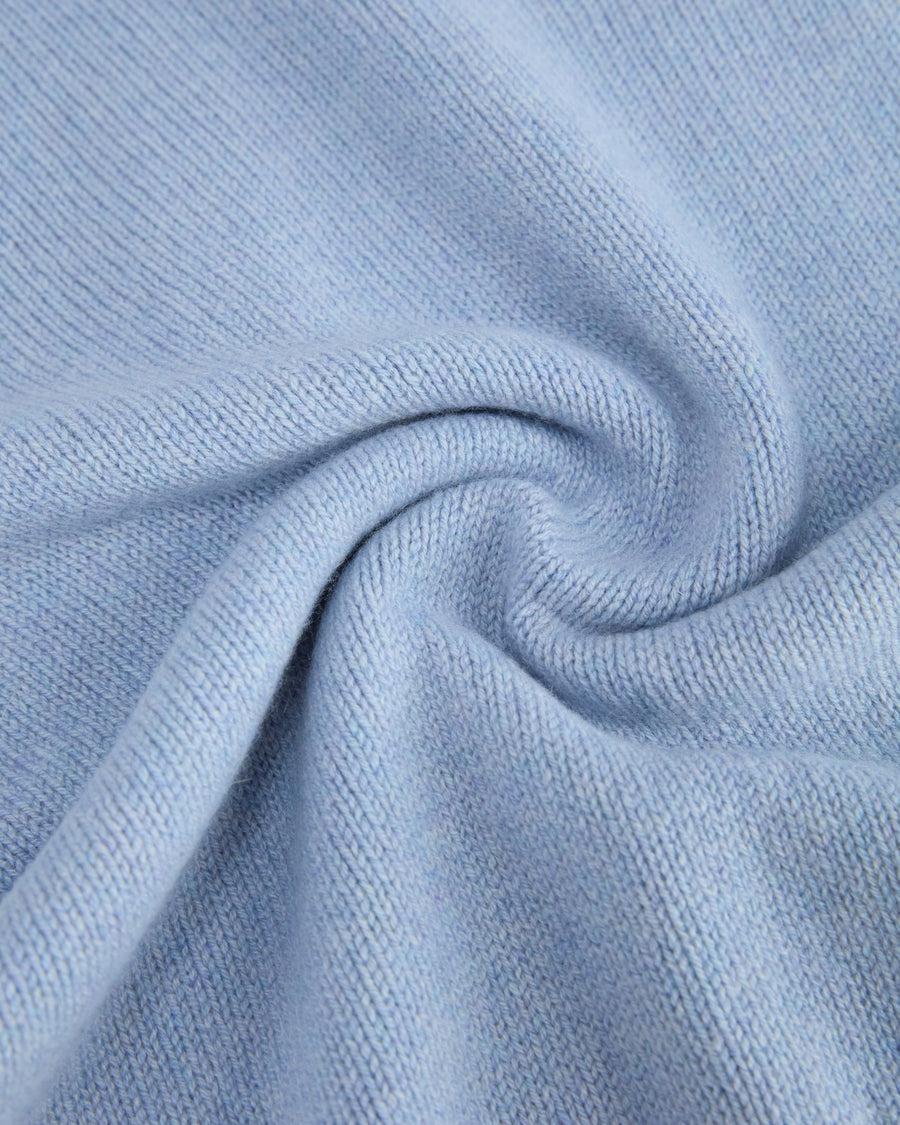 Scaglione ROUND NECK SOFT HYBRID CASHMERE CELESTE Offerta esclusiva