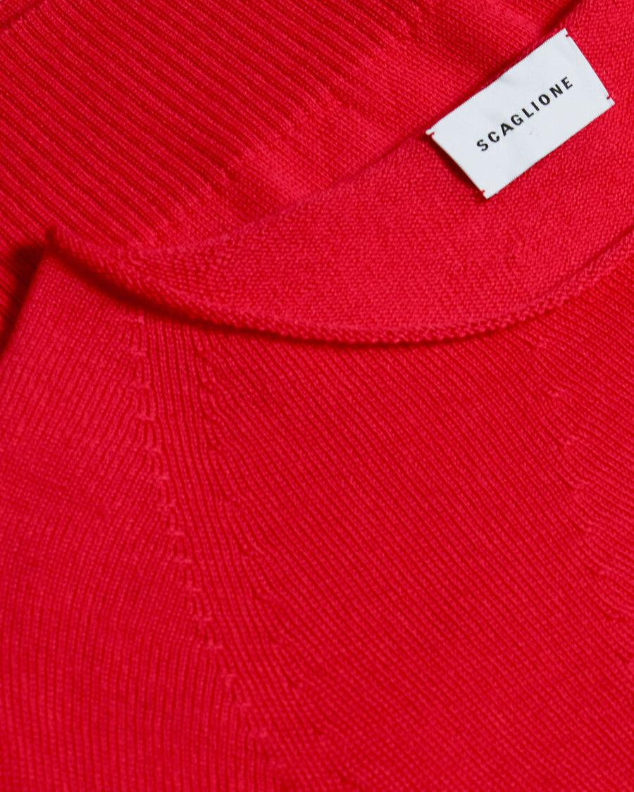 Scaglione BOAT NECK SEAMLESS MERINO CORAL Bestseller