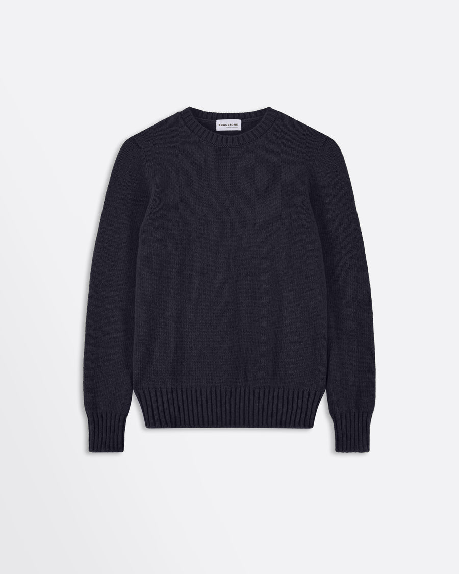 Scaglione ROUND NECK SOFT HYBRID CASHMERE NAVY Comprane uno, ottenene uno gratis