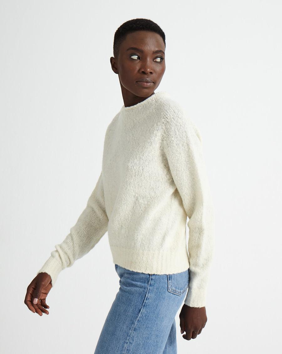 Scaglione BOAT SEAMLESS PUFFED CASHMERE MILK Ritorno libero