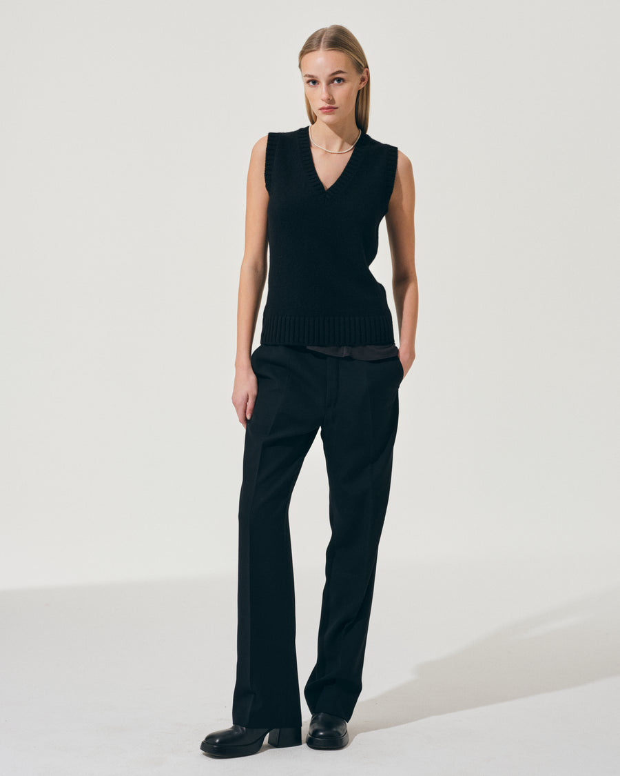 Scaglione GILET SOFT HYBRID CASHMERE BLACK Italy