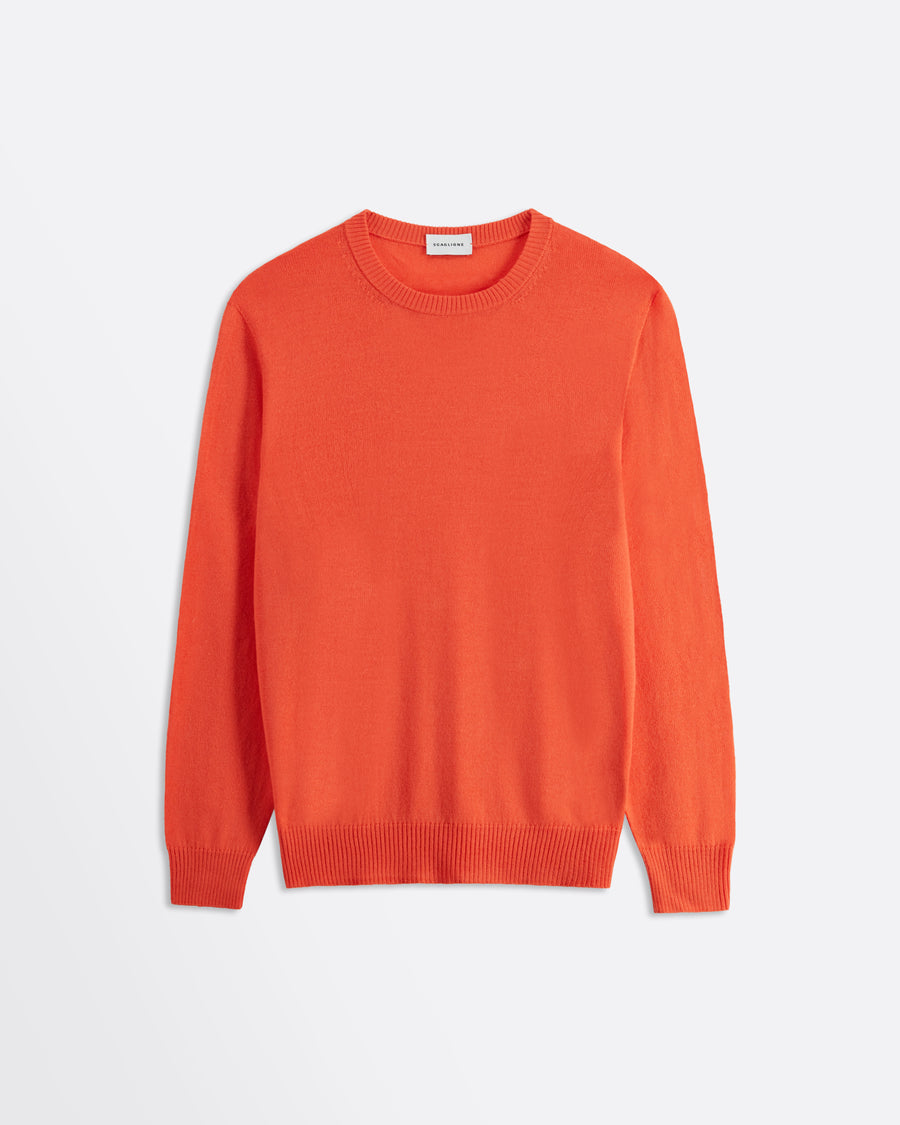 Scaglione ROUNDNECK SEAMLESS MERINO CARROT Qualità