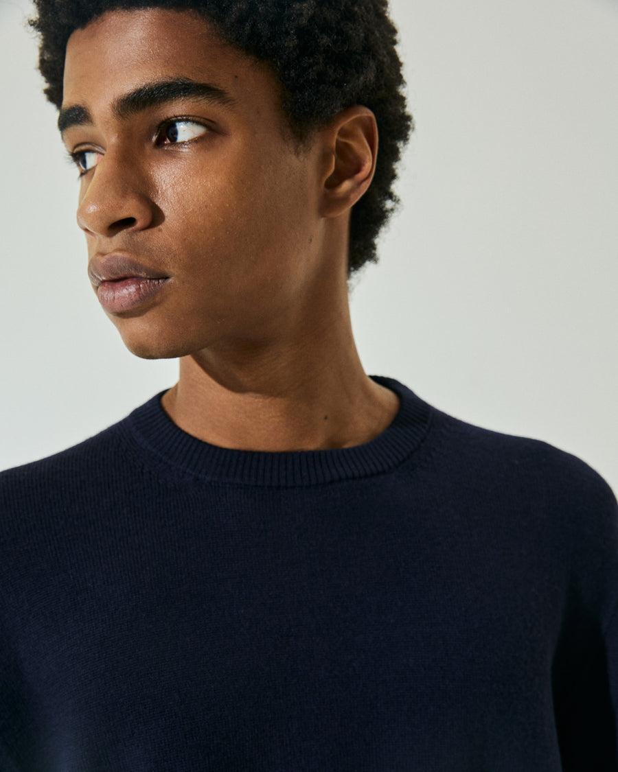 Scaglione ROUNDNECK SEAMLESS MERINO NAVY Promozione