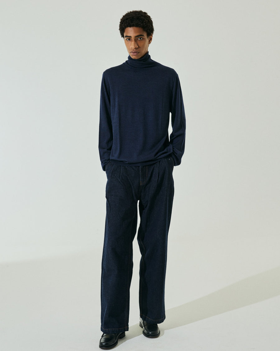 Scaglione TURTLENECK FINELUX NAVY Shopping Online