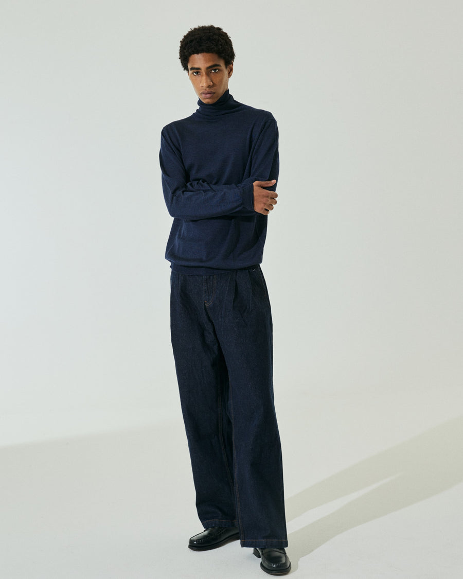 Scaglione TURTLENECK FINELUX NAVY Shopping Online